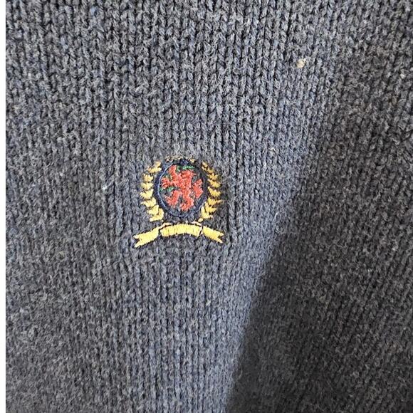 Vintage Tommy Hilfiger Cotton Crew Neck Sweater Size XL Preppy Cozy Retro Y2K - Picture 4 of 8